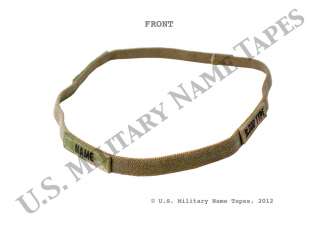 Military Name Tapes ACU MultiCam Helmet Band Front
