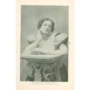   1898 Print Actress May Buckley of John Drew Company 