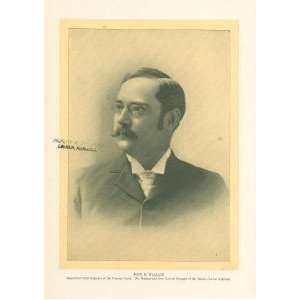  1904 Print John F Wallace Engineer Panama Canal 
