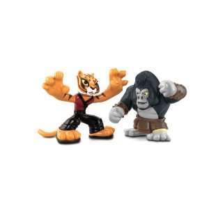  Fisher Price Kung Fu Panda 2 Tigress and Gorilla Warrior 