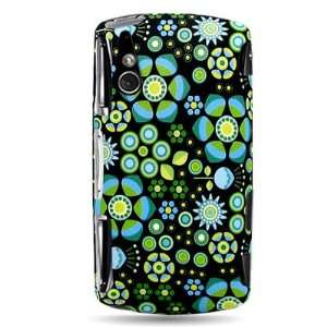  Hard Snap on Shield RUBBERIZED With NEON FLORAL Design 