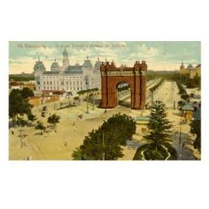 , Early 20th Century View of the Arch of Triumph and the Law court 