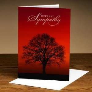  Successories Sympathy Red Tree 25 Pack Greeting Cards 
