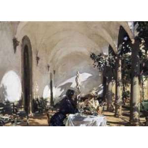 Breakfast In The Loggia by John Singer Sargent. Size 16.00 X 11.38 Art 