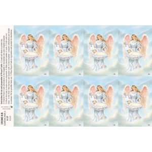  Guardian Angel with Baby #1 Prayer Card by Cromo NB 