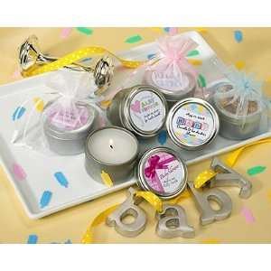    Personalized Baby Shower Travel Candle Baby Shower Favors Baby
