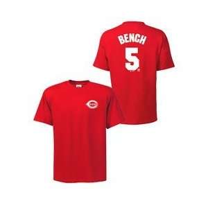  Cincinnati Reds Johnny Bench Cooperstown Name & Number T 