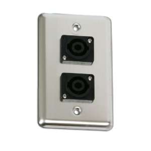  Duplex Wall Plate w/2 Speakons Musical Instruments