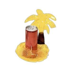  6 x 6   Palm tree island inflatable drink holder 
