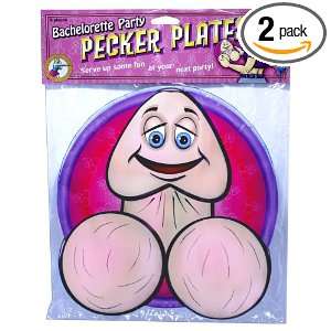  Pipedreams Bachelorette Party Pecker Plate, 8 Pieces (Pack 