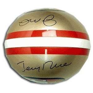  Joe Montana & Jerry Rice San Francisco 49ers Autographed 
