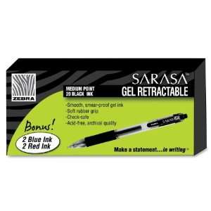  Zebra Pen Sarasa Gel Pen,Ink Color Black   Barrel Color 