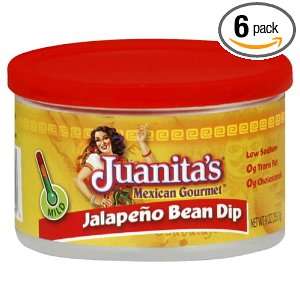Juanitas Jalapeno Bean Dip, 9 Ounce (Pack of 6)  Grocery 