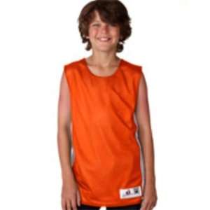  Badger Youth Mesh/Dazzle Rev Tank B Or/Wh X Large Sports 
