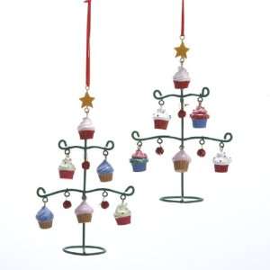 Pack of 12 Cupcake Heaven Charming Christmas Tree Ornaments with 