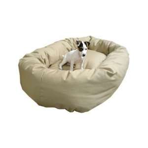  Bagel Dog Bed Fabric Khaki (As shown), Size Medium (28 
