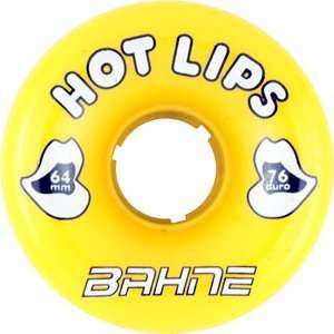  BAHNE HOT LIPS 76du 64mm YELLOW (Set Of 4) Sports 