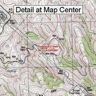  USGS Topographic Quadrangle Map   Pastoria Creek 