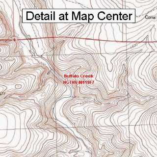  USGS Topographic Quadrangle Map   Buffalo Creek, Nevada 