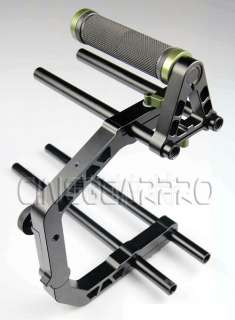 Pro Top Handle + C Shape Support Cage for 15mm Rods DSLR Rig System 