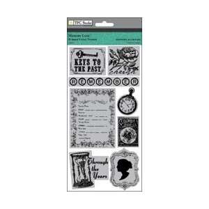  The Paper Company Memory Lane Rubber Cling Stamps 4X8 