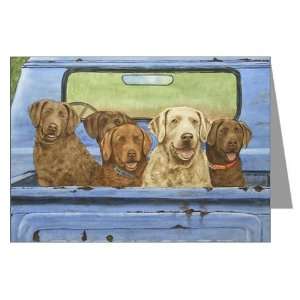 Truckload of Chessies Note Cards Pk of 10 Pets Greeting Cards Pk of 10 
