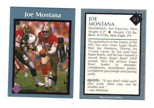 50) 1992 TUFF STUFF #33 Joe Montana SCARCE MINT++  