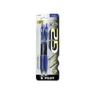  Pilot® G2 Retractable Gel Ink Roller Ball Pen, Two Pen 