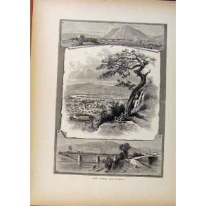  Picturesque America Port Jervis Vicinity Wood Engraving 