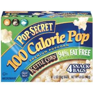 Pop Secret Fat Free Kettle Popcorn, 4 Count  Grocery 
