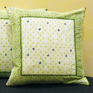   Pillow Cover Hand Block Printed Design (18 Square)