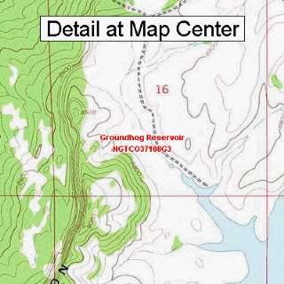   Quadrangle Map   Groundhog Reservoir, Colorado (Folded/Waterproof