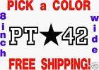 Pat Tillman 42 vinyl sticker decal PT ASU Arizona State