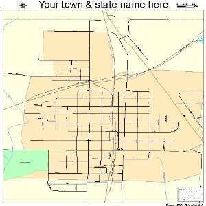  Street & Road Map of La Plata, Missouri MO   Printed 