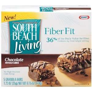 South Beach Living Fiber Fit Chocolate Granola Bars, 6 count  