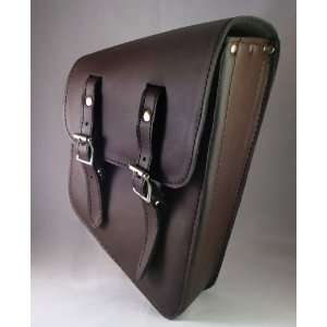  Rigid and Softail Brown Leather Right Side Solo Saddlebag 