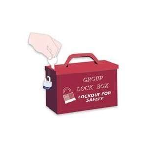  North Red Group Lock Box For Work Team Lockout Situations 