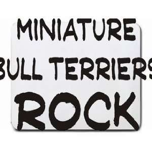  Minature Bull Terriers Rock Mousepad