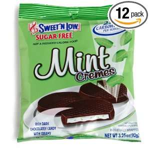 Sweet N Low Mint Cremes Sugar Free, 3.25 Ounce Bags (Pack of 12 