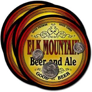 Elk Mountain , WY Beer & Ale Coasters   4pk
