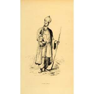   Dervish Persia Iran Sufi Muslim   Original Engraving