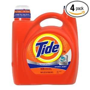 Tide He Original Scent Liquid Laundry Detergent 150 Fl Oz (Pack of 4)