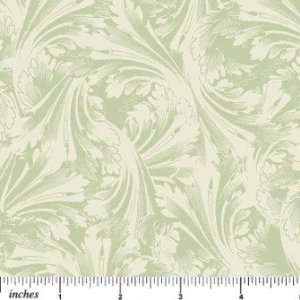  Quilting Fabric Barely There Celery Feather Arts, Crafts 