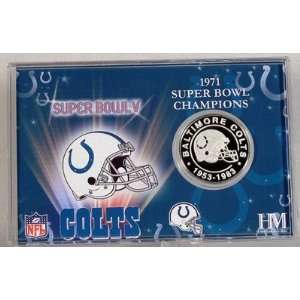  Baltimore Colts Super Bowl Coin Card 