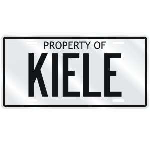  NEW  PROPERTY OF KIELE  LICENSE PLATE SIGN NAME