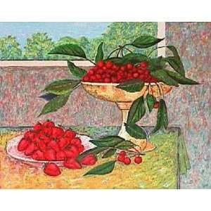   Nature Morte aux Fruits Rouges by Andre Barlier, 30x23