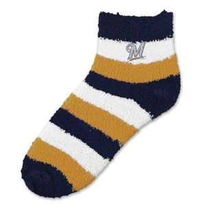  Milwaukee Brewers Pro Stripe Sleep Soft Socks Sports 