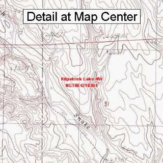 USGS Topographic Quadrangle Map   Kilpatrick Lake NW, Nebraska (Folded 