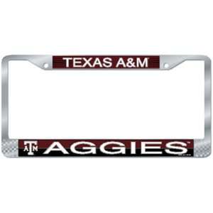  Texas A&M Aggies NCAA Chrome License Plate Frame Sports 