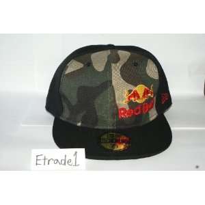   Camo and Black Red Bull New Era Fitted 59Fifty Hat 